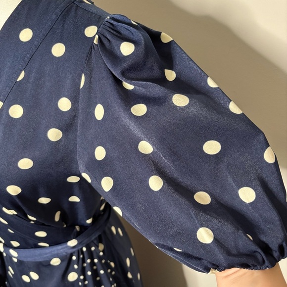 SummerSalt The Silky Luxe Puff Sleeve Beach to Brunch Wrap Dress, 8 - Picture 5 of 12